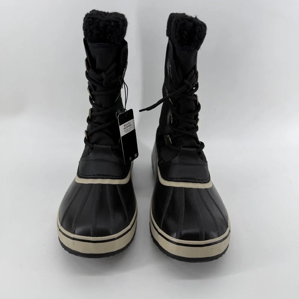Sorel 1964 Pac Nylon WP Mens Black Ancient‎ Fossil Waterproof Winter Boots 12